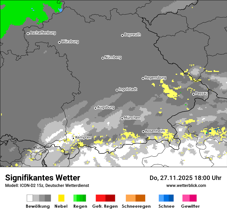 Modellkarten Signifikantes Wetter