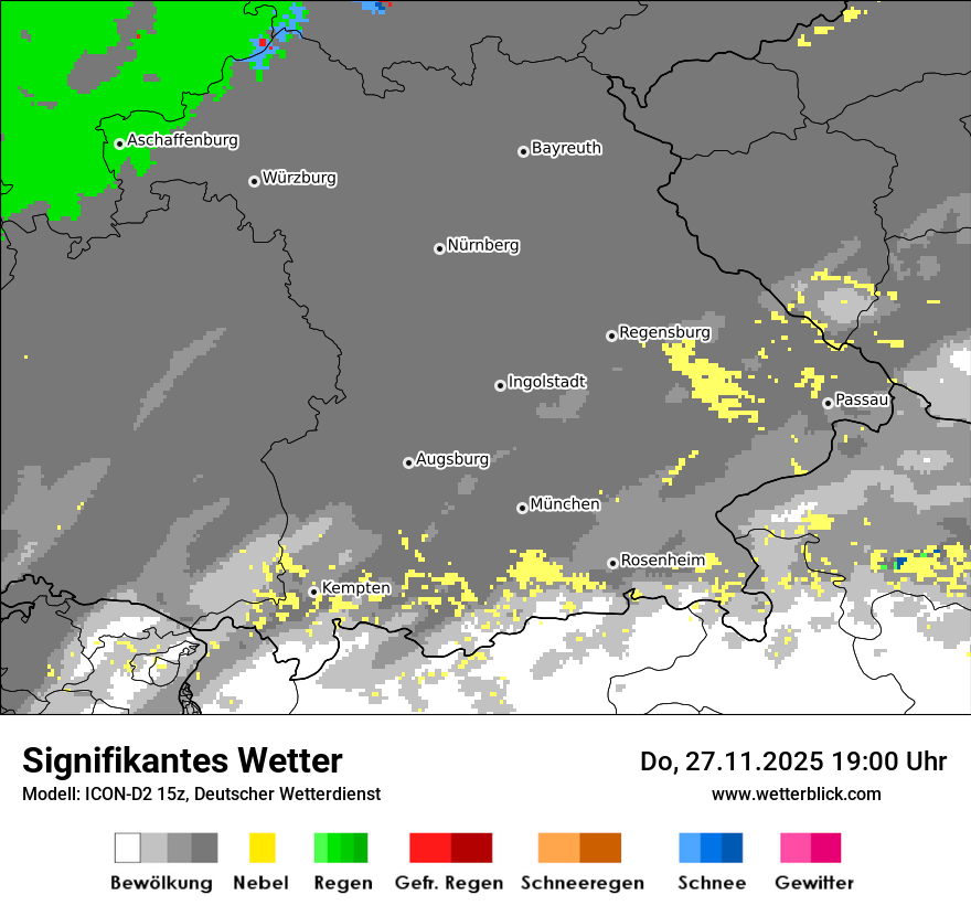 Modellkarten Signifikantes Wetter