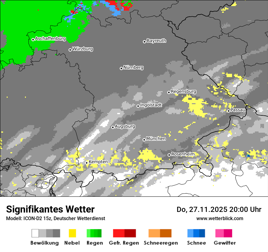 Modellkarten Signifikantes Wetter