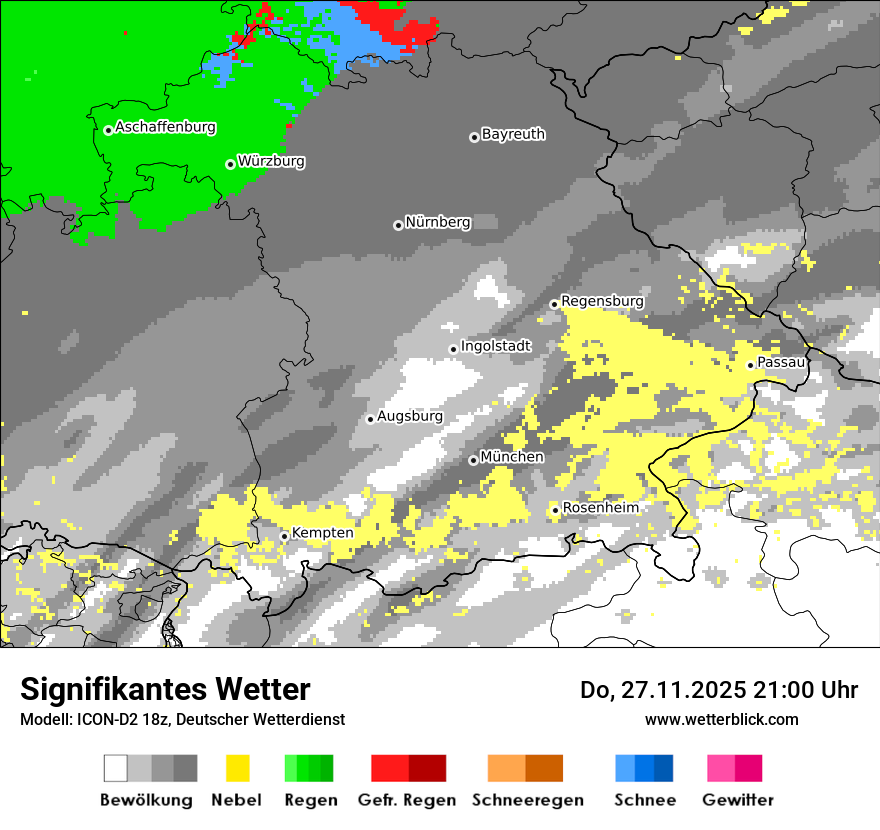 Modellkarten Signifikantes Wetter