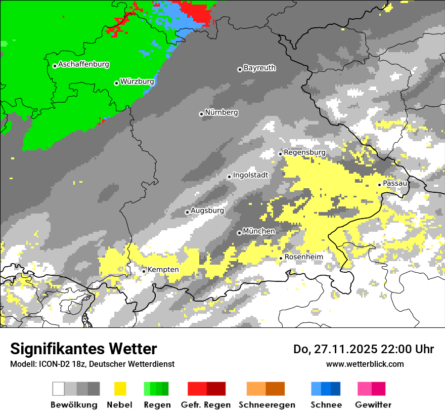 Modellkarten Signifikantes Wetter