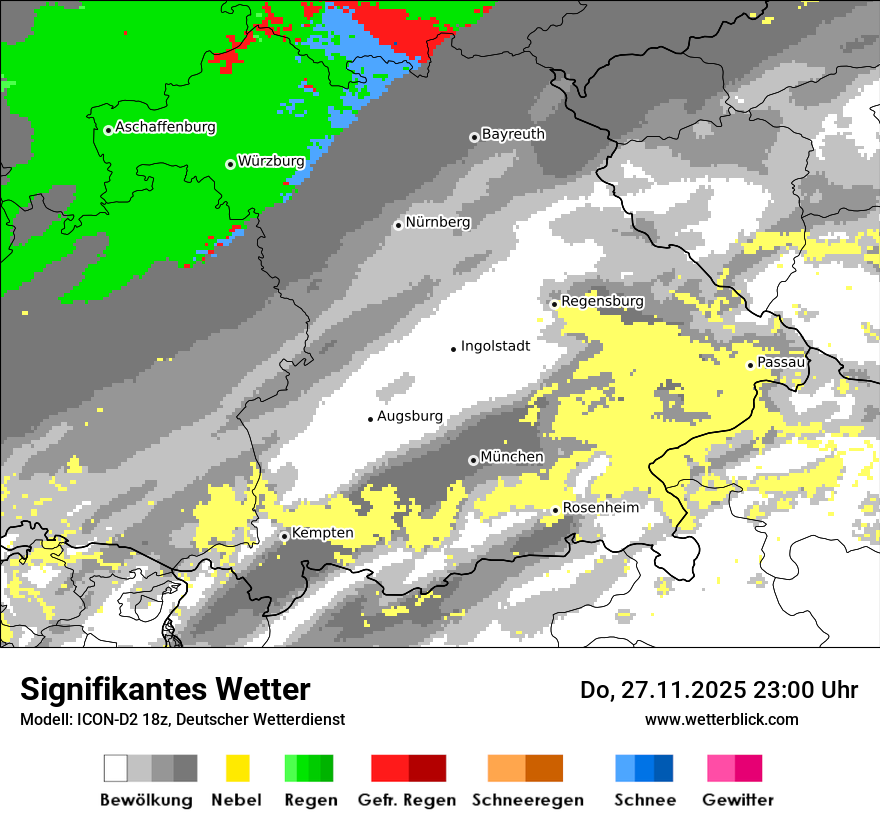 Modellkarten Signifikantes Wetter