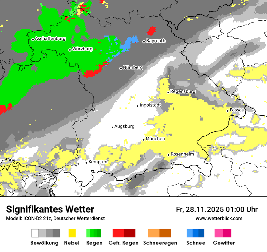 Modellkarten Signifikantes Wetter