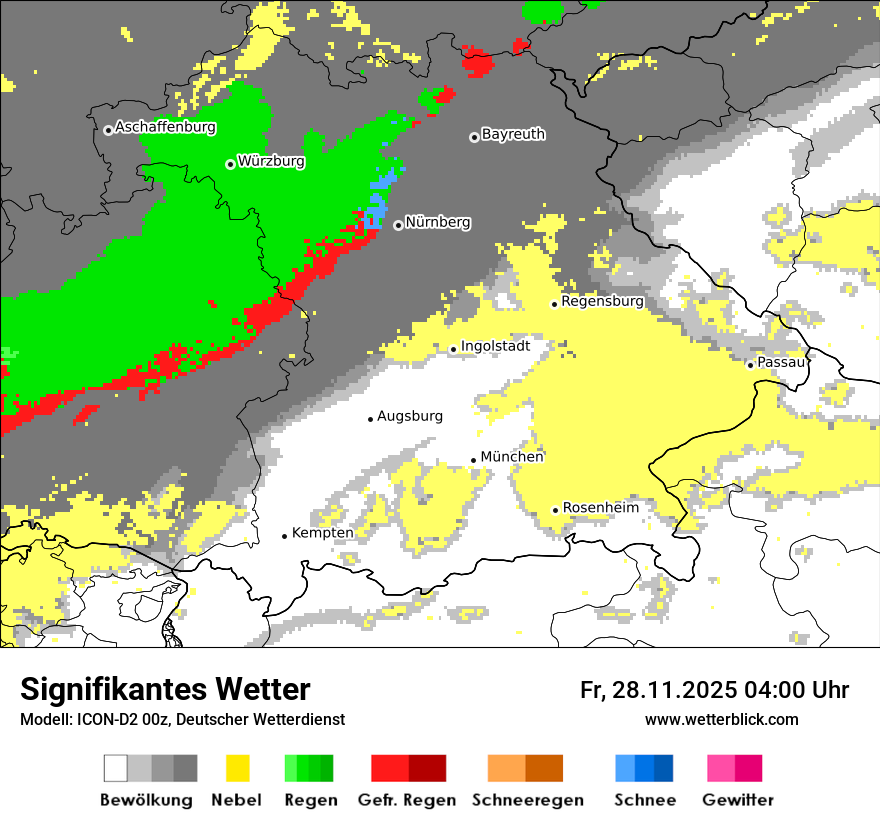 Modellkarten Signifikantes Wetter