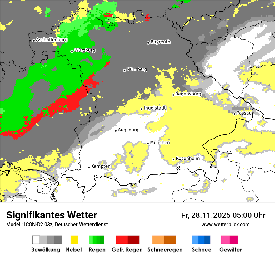 Modellkarten Signifikantes Wetter