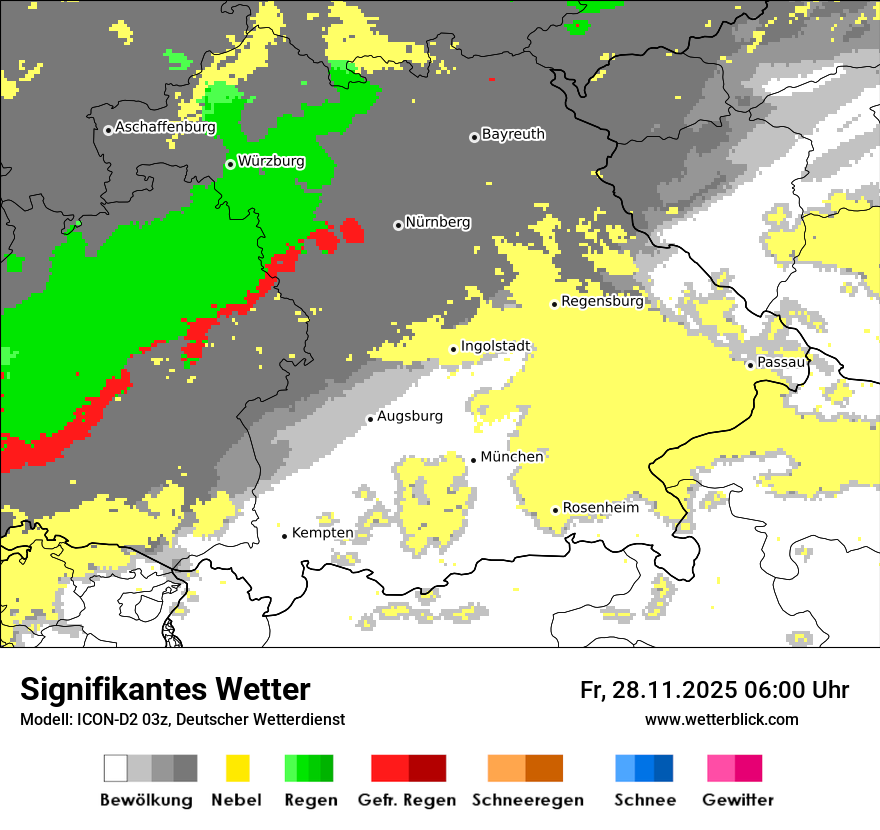 Modellkarten Signifikantes Wetter
