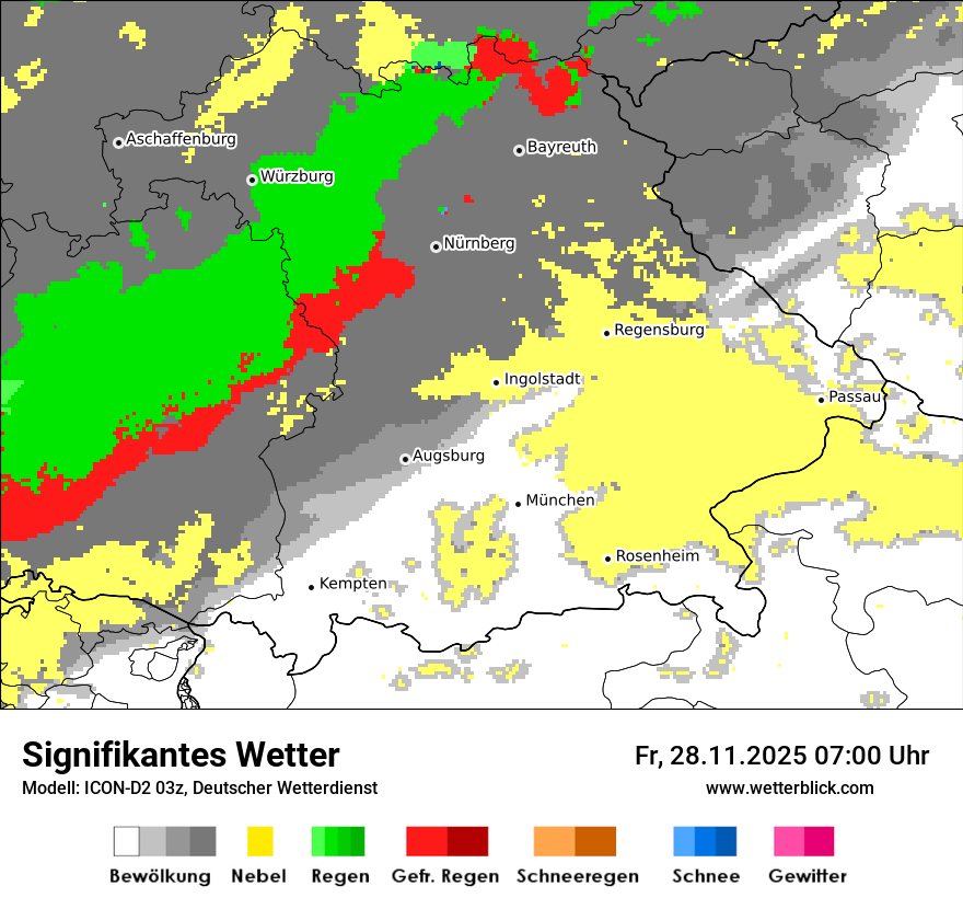 Modellkarten Signifikantes Wetter