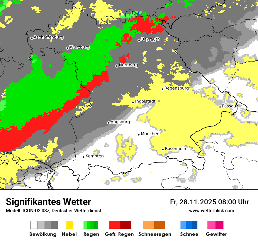 Modellkarten Signifikantes Wetter