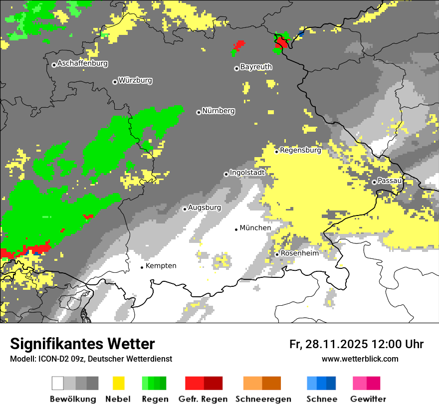 Modellkarten Signifikantes Wetter