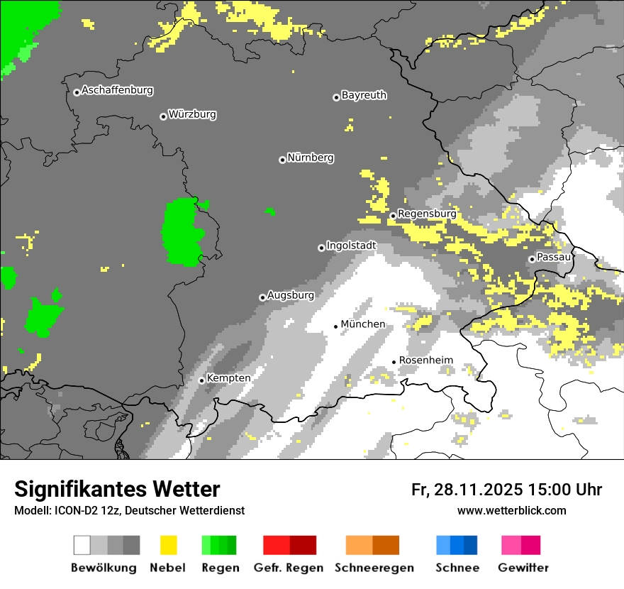 Modellkarten Signifikantes Wetter