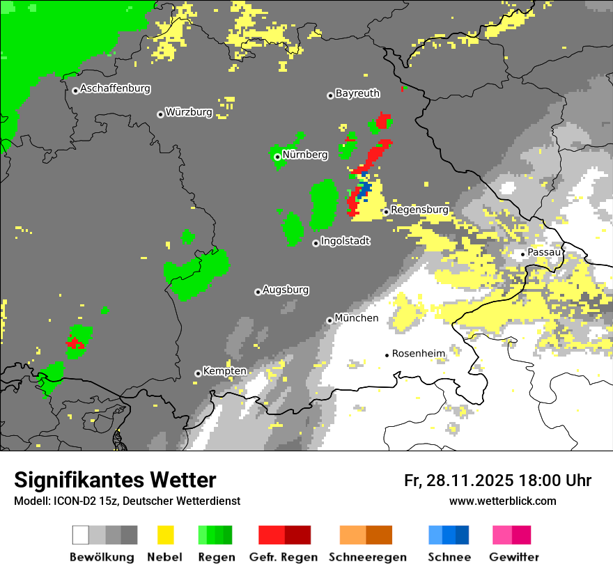 Modellkarten Signifikantes Wetter