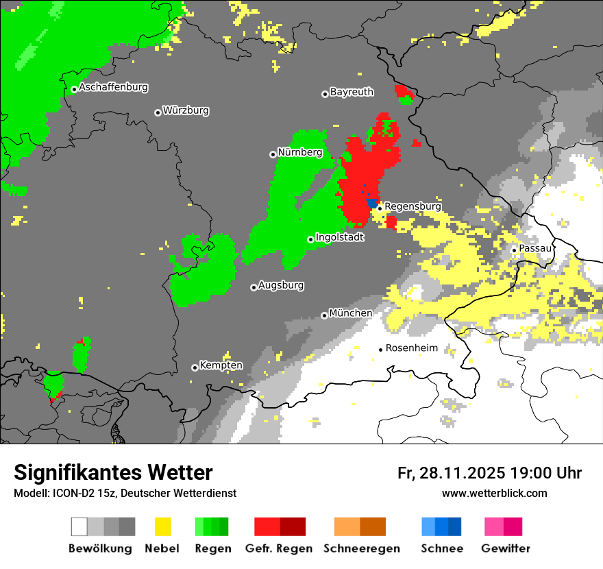 Modellkarten Signifikantes Wetter
