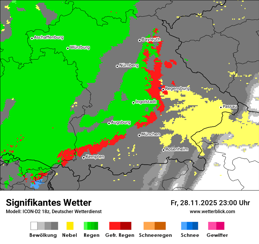 Modellkarten Signifikantes Wetter