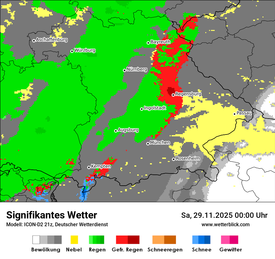 Modellkarten Signifikantes Wetter