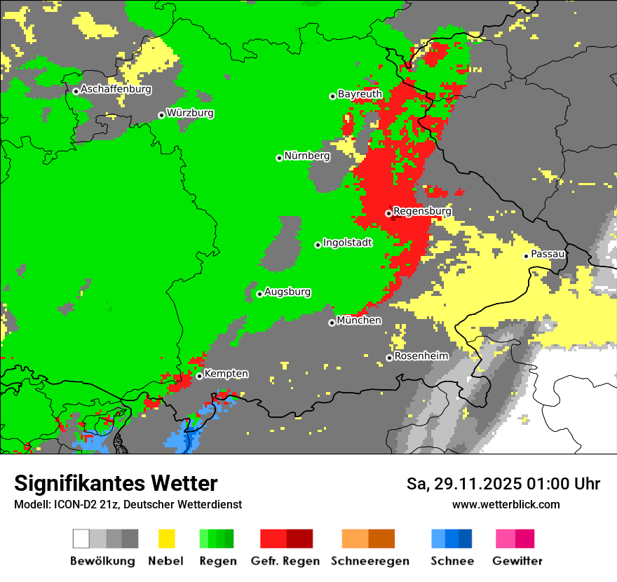 Modellkarten Signifikantes Wetter