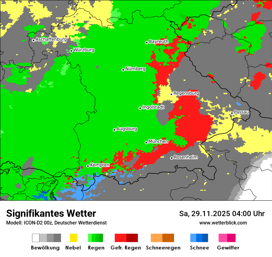 Modellkarten Signifikantes Wetter