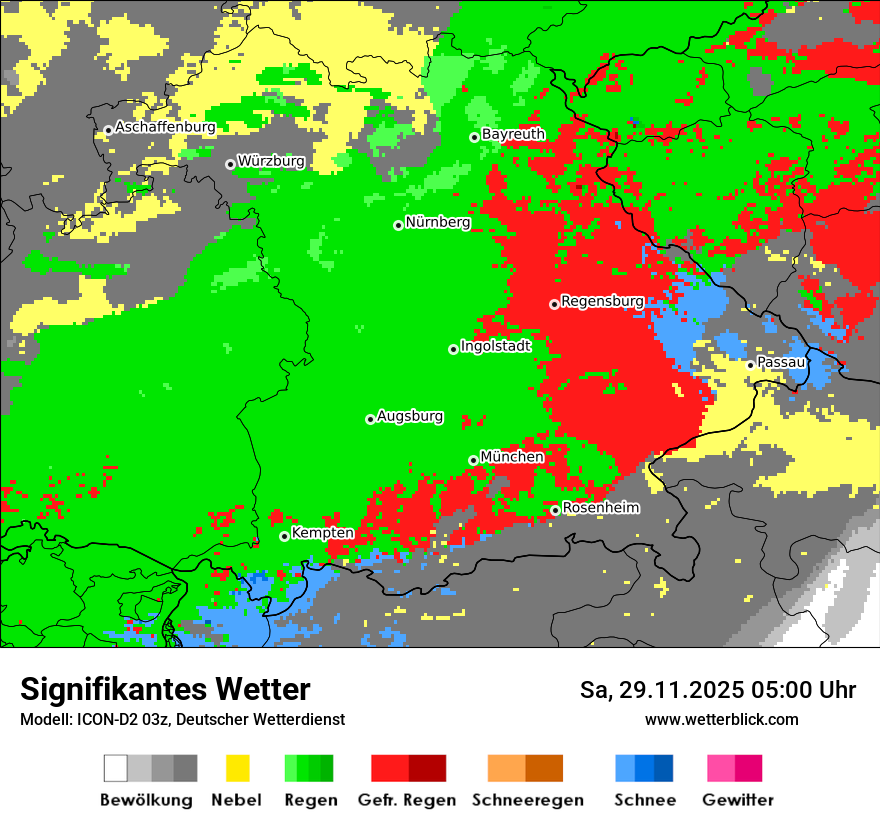 Modellkarten Signifikantes Wetter