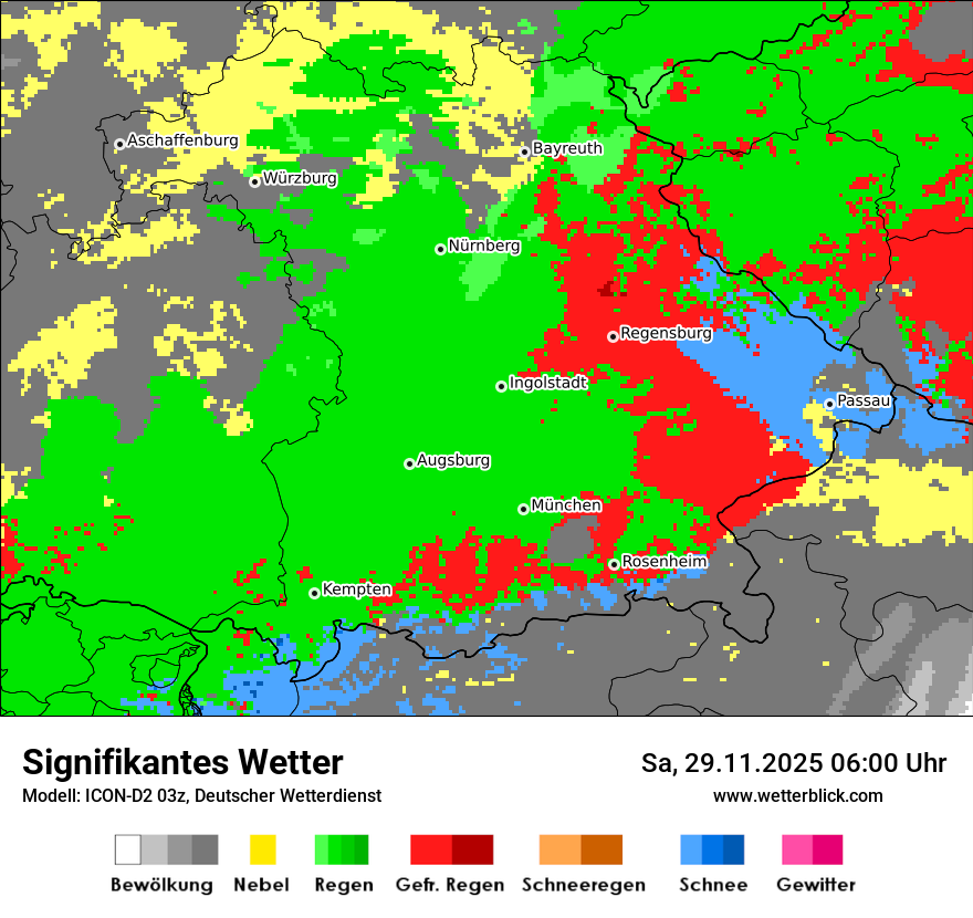 Modellkarten Signifikantes Wetter