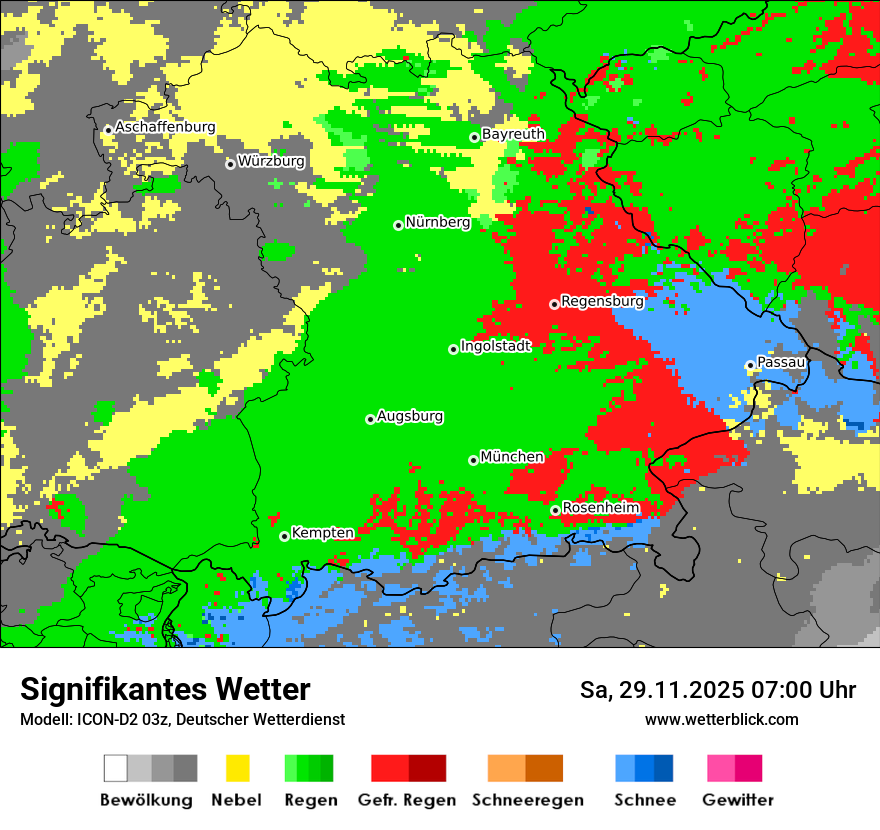 Modellkarten Signifikantes Wetter