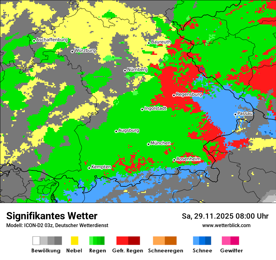 Modellkarten Signifikantes Wetter
