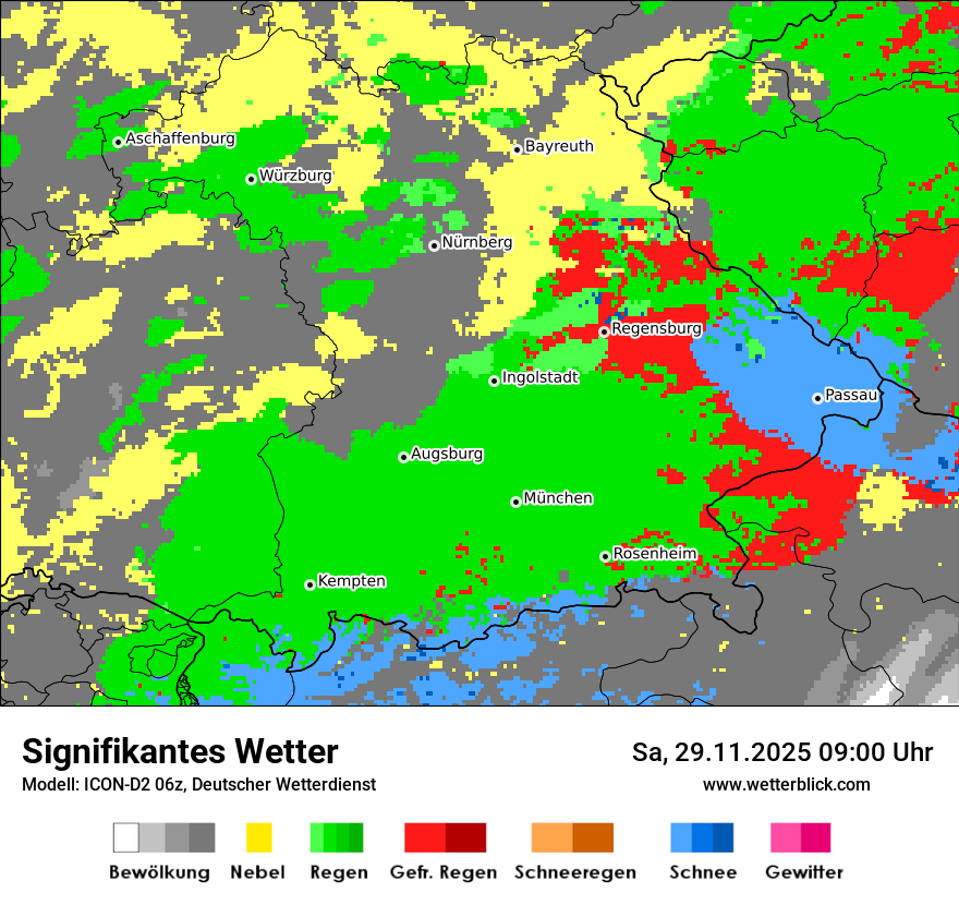 Modellkarten Signifikantes Wetter