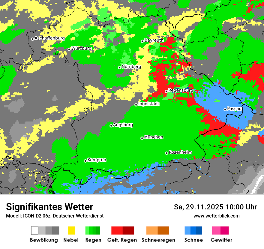 Modellkarten Signifikantes Wetter