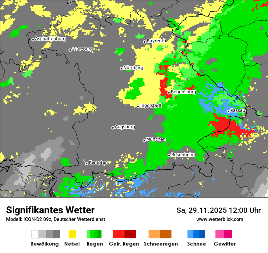 Modellkarten Signifikantes Wetter