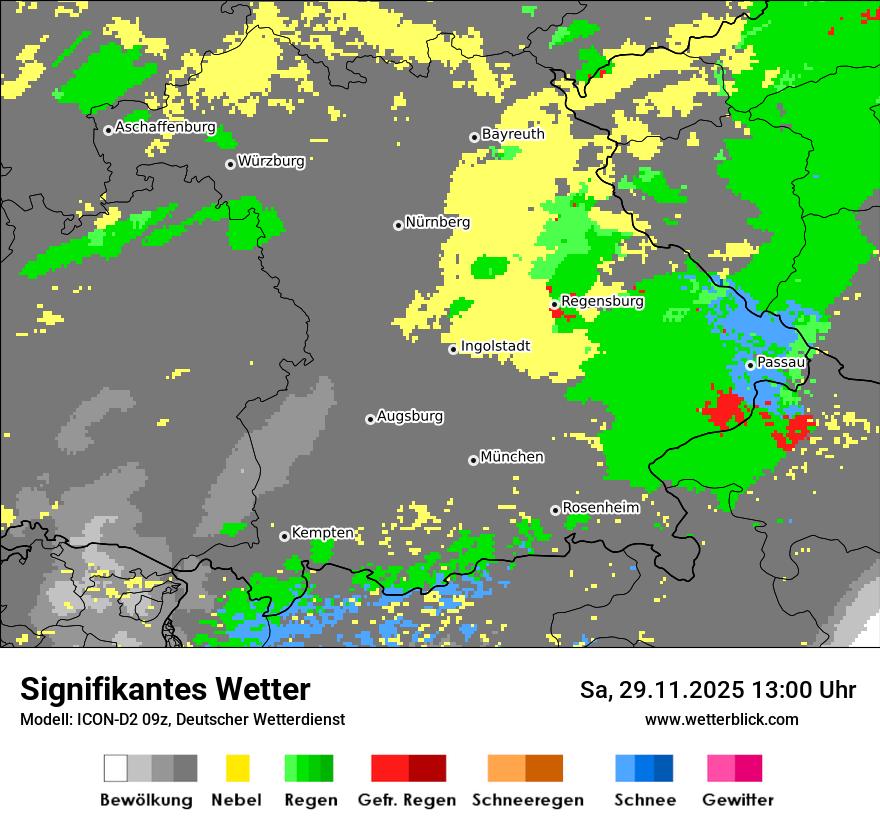 Modellkarten Signifikantes Wetter