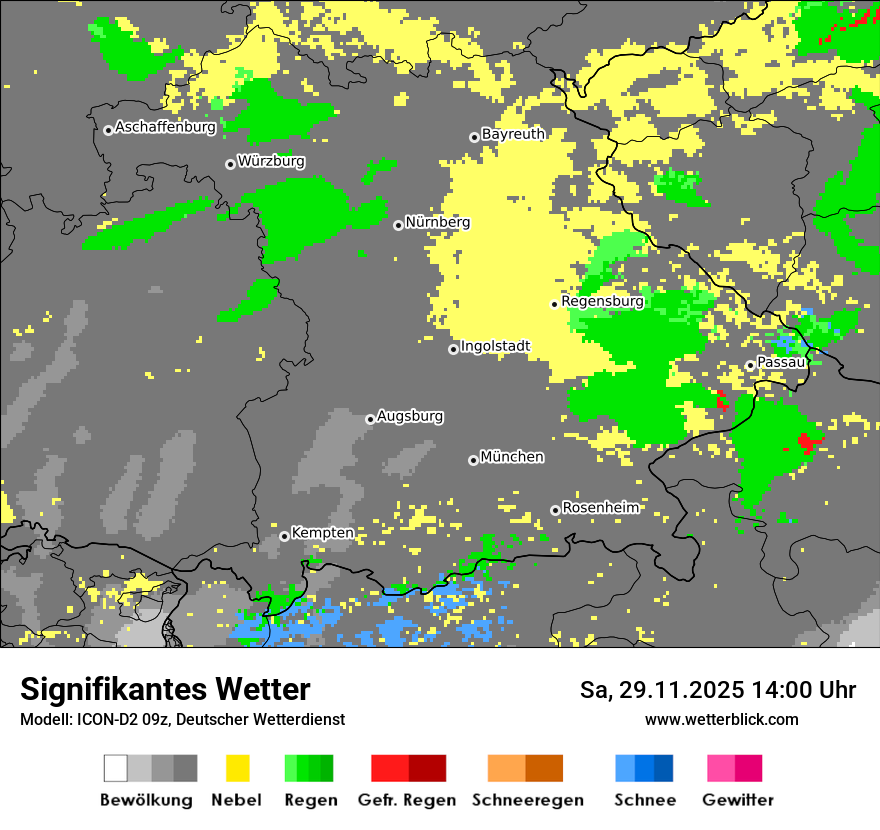Modellkarten Signifikantes Wetter