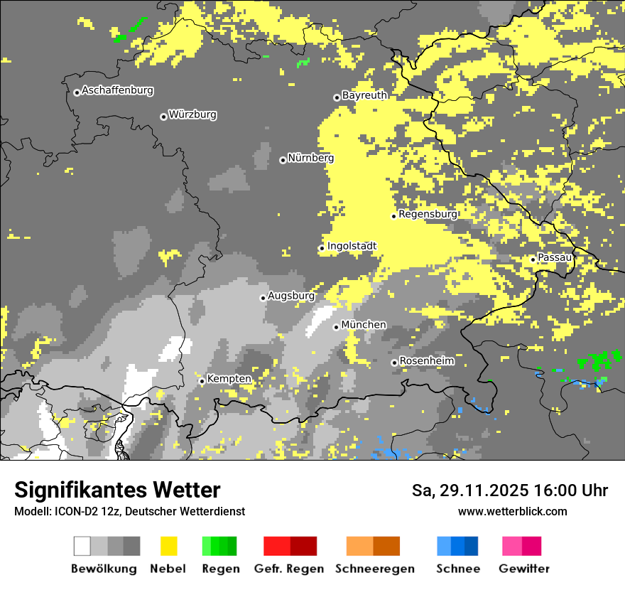 Modellkarten Signifikantes Wetter