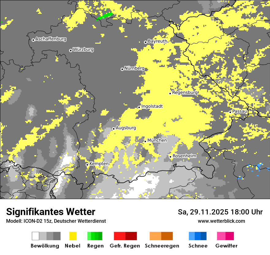 Modellkarten Signifikantes Wetter