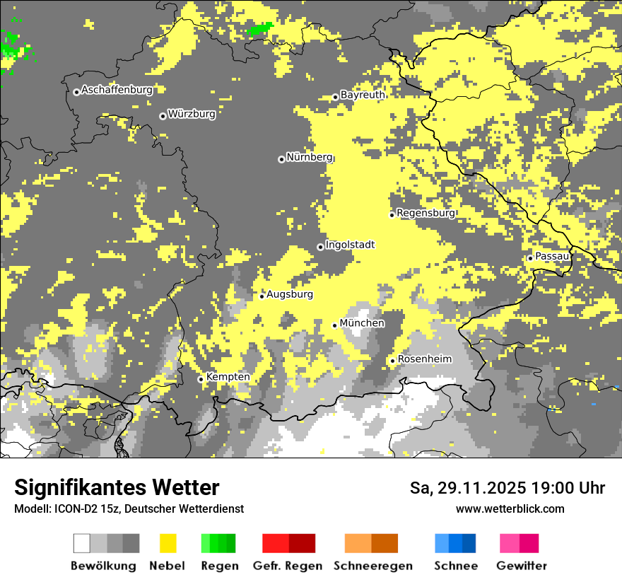 Modellkarten Signifikantes Wetter