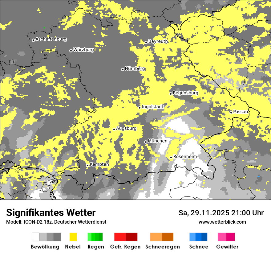 Modellkarten Signifikantes Wetter