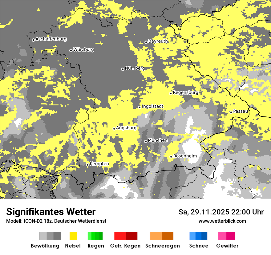 Modellkarten Signifikantes Wetter