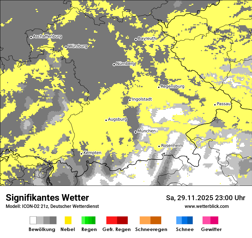 Modellkarten Signifikantes Wetter