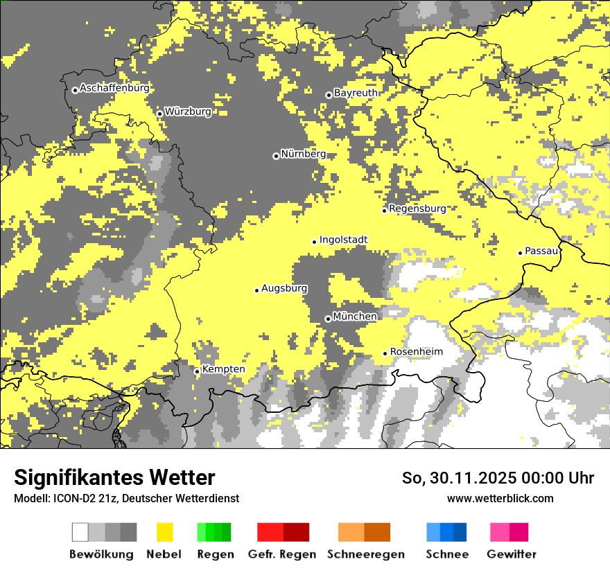 Modellkarten Signifikantes Wetter