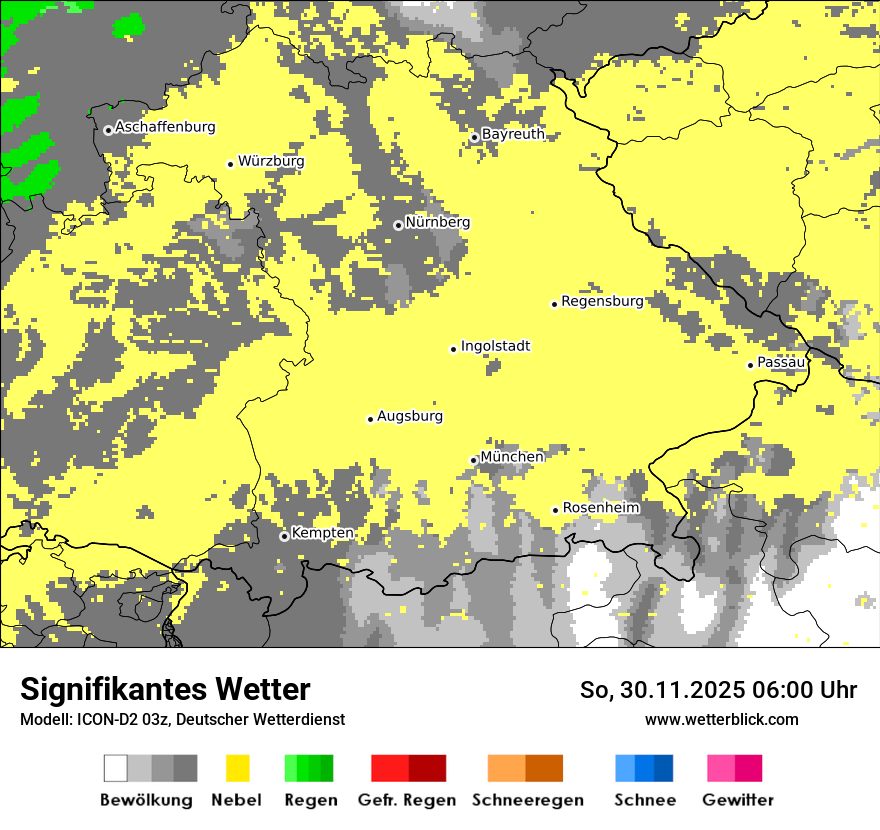 Modellkarten Signifikantes Wetter