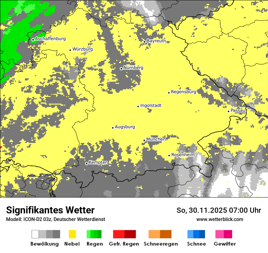 Modellkarten Signifikantes Wetter