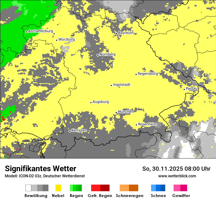 Modellkarten Signifikantes Wetter