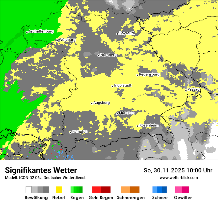 Modellkarten Signifikantes Wetter