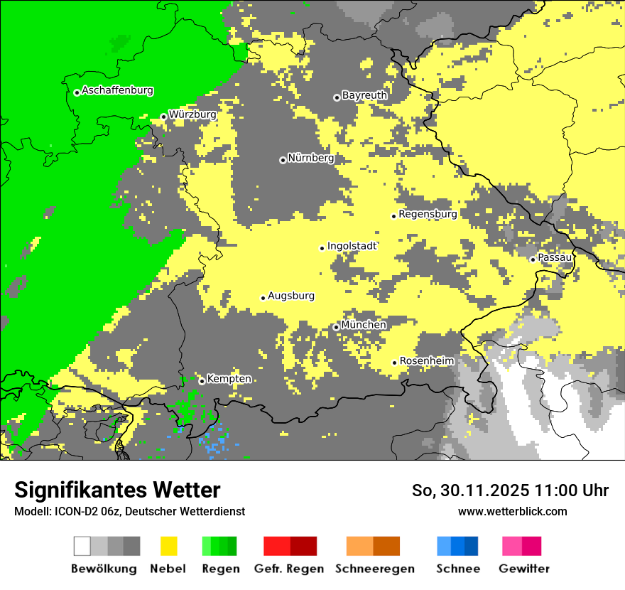 Modellkarten Signifikantes Wetter