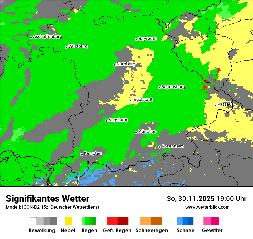 Modellkarten Signifikantes Wetter