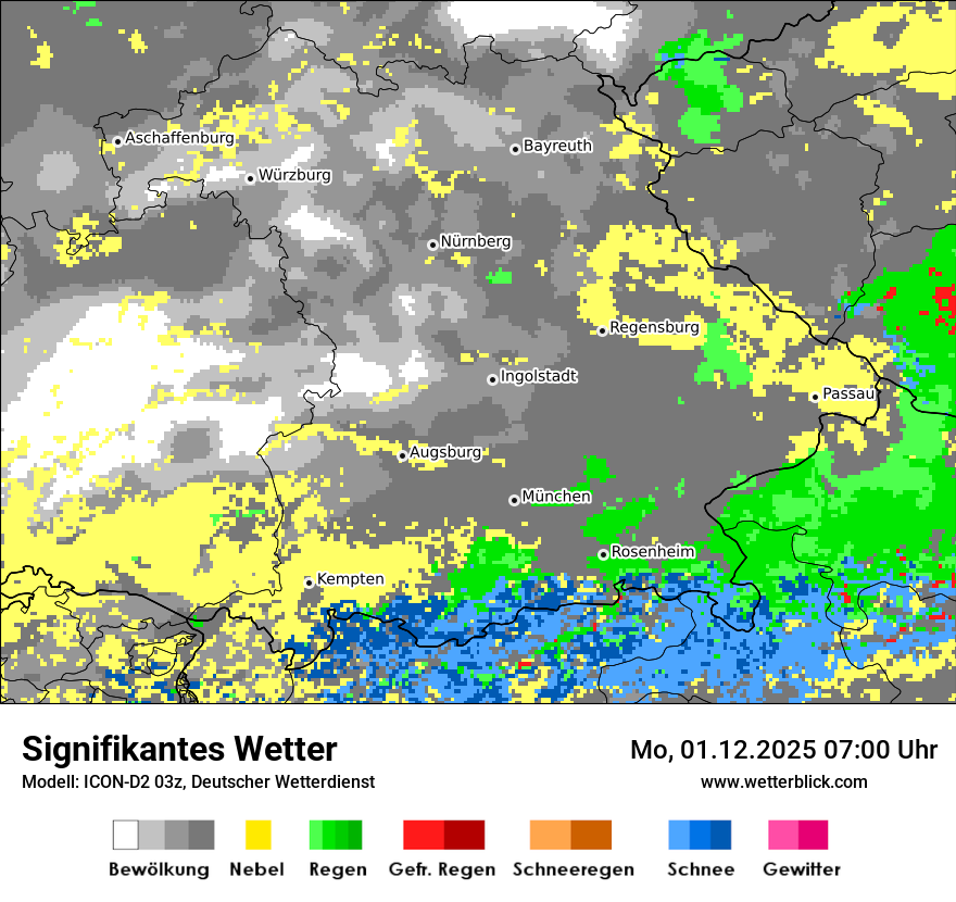 Modellkarten Signifikantes Wetter