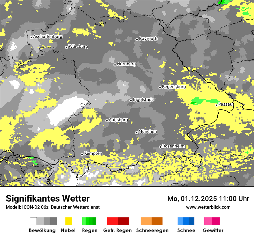 Modellkarten Signifikantes Wetter
