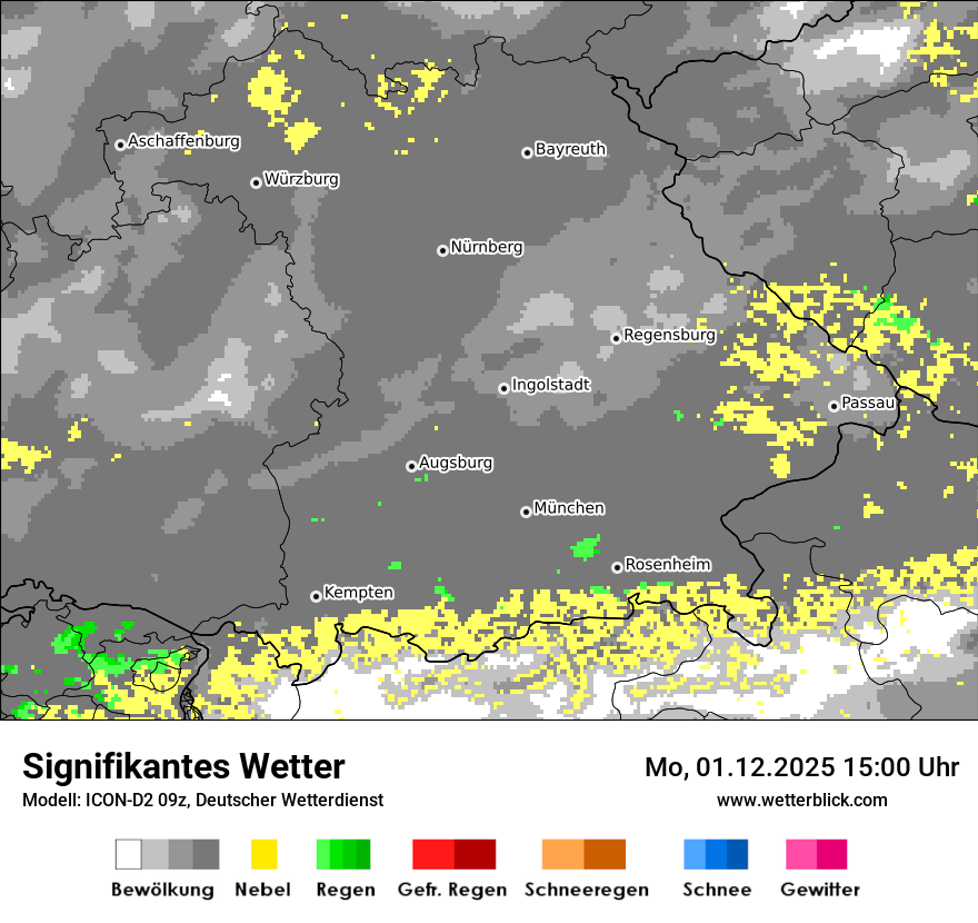 Modellkarten Signifikantes Wetter