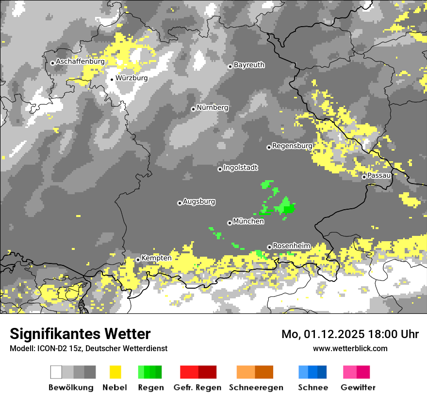 Modellkarten Signifikantes Wetter
