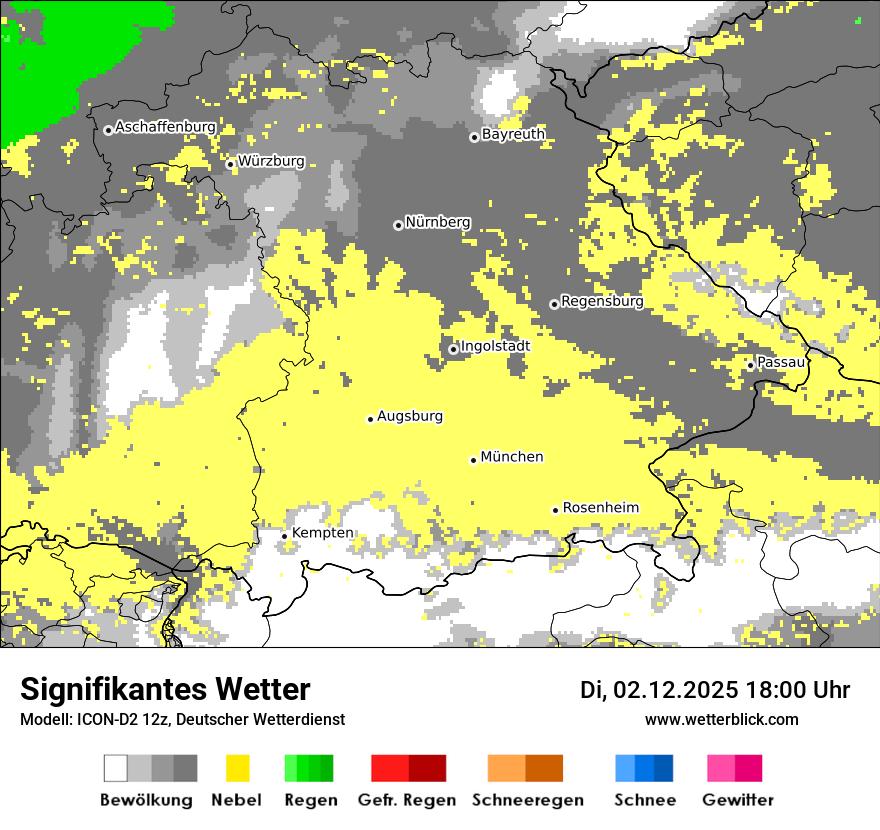 Modellkarten Signifikantes Wetter