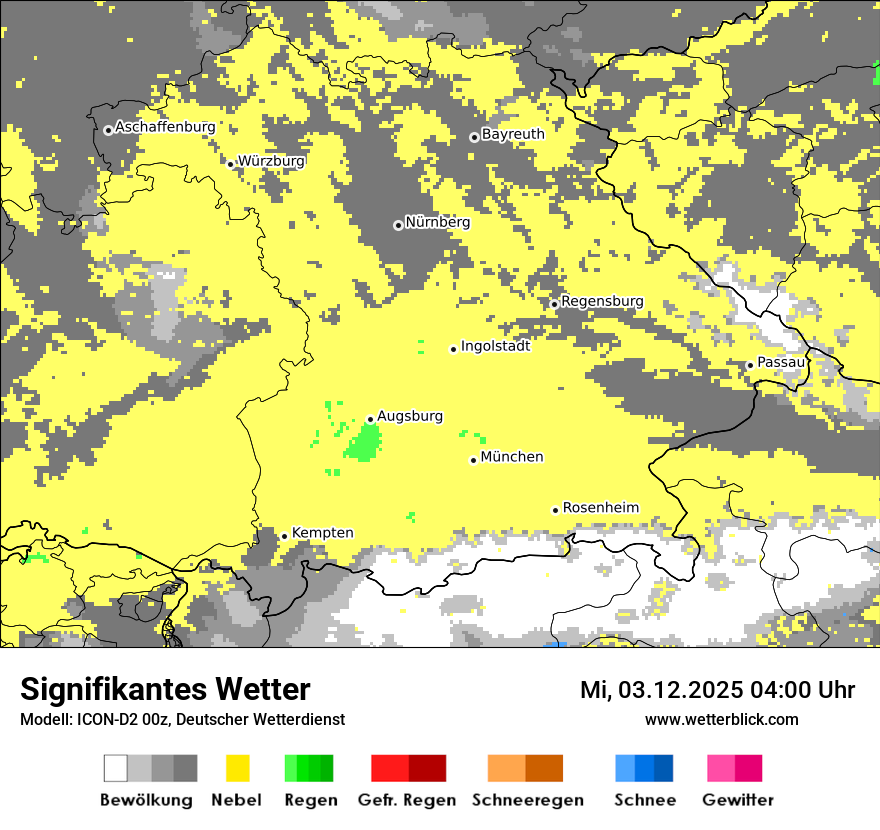 Modellkarten Signifikantes Wetter
