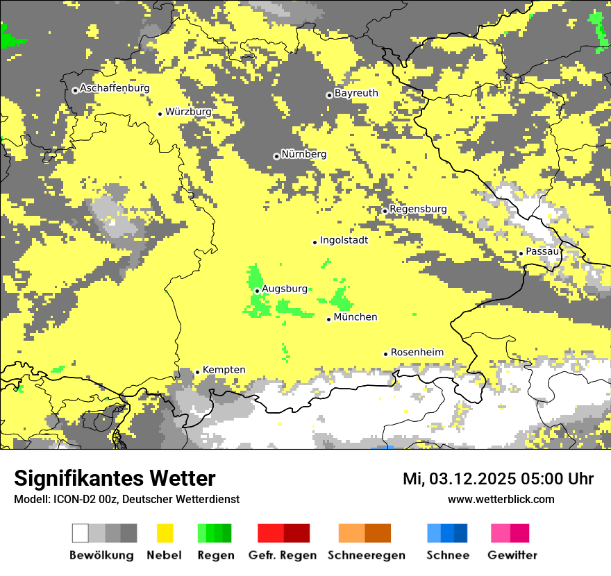 Modellkarten Signifikantes Wetter