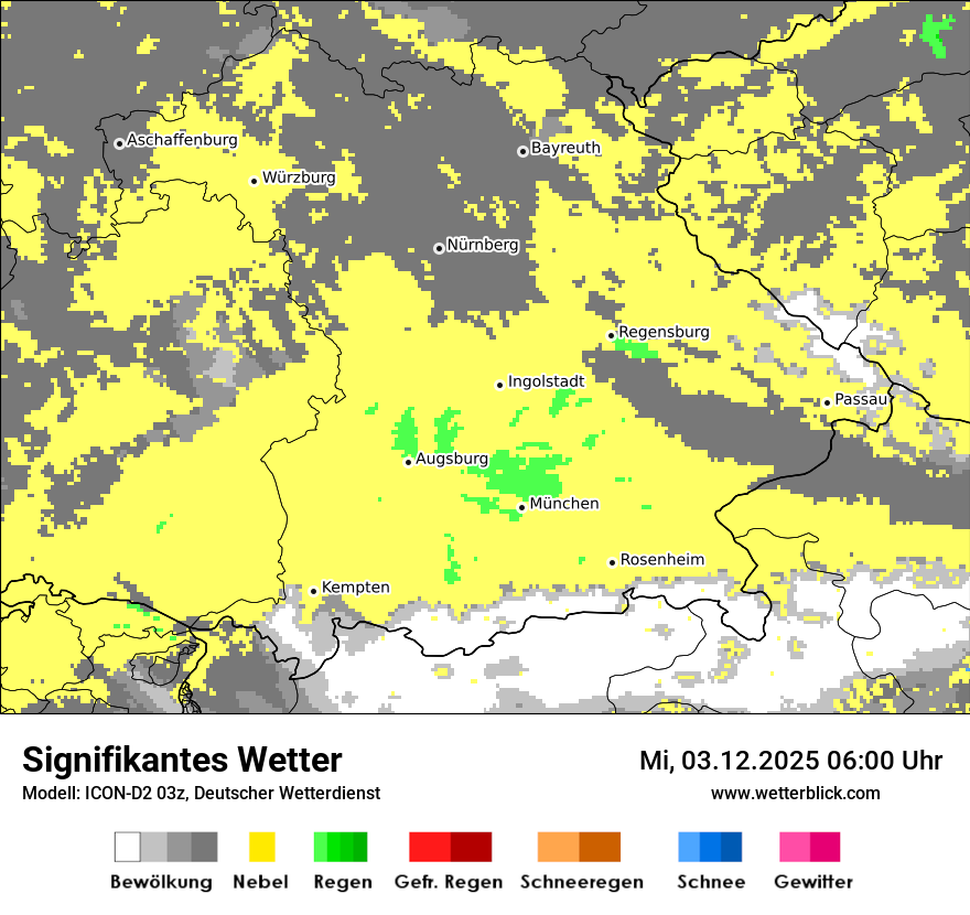 Modellkarten Signifikantes Wetter